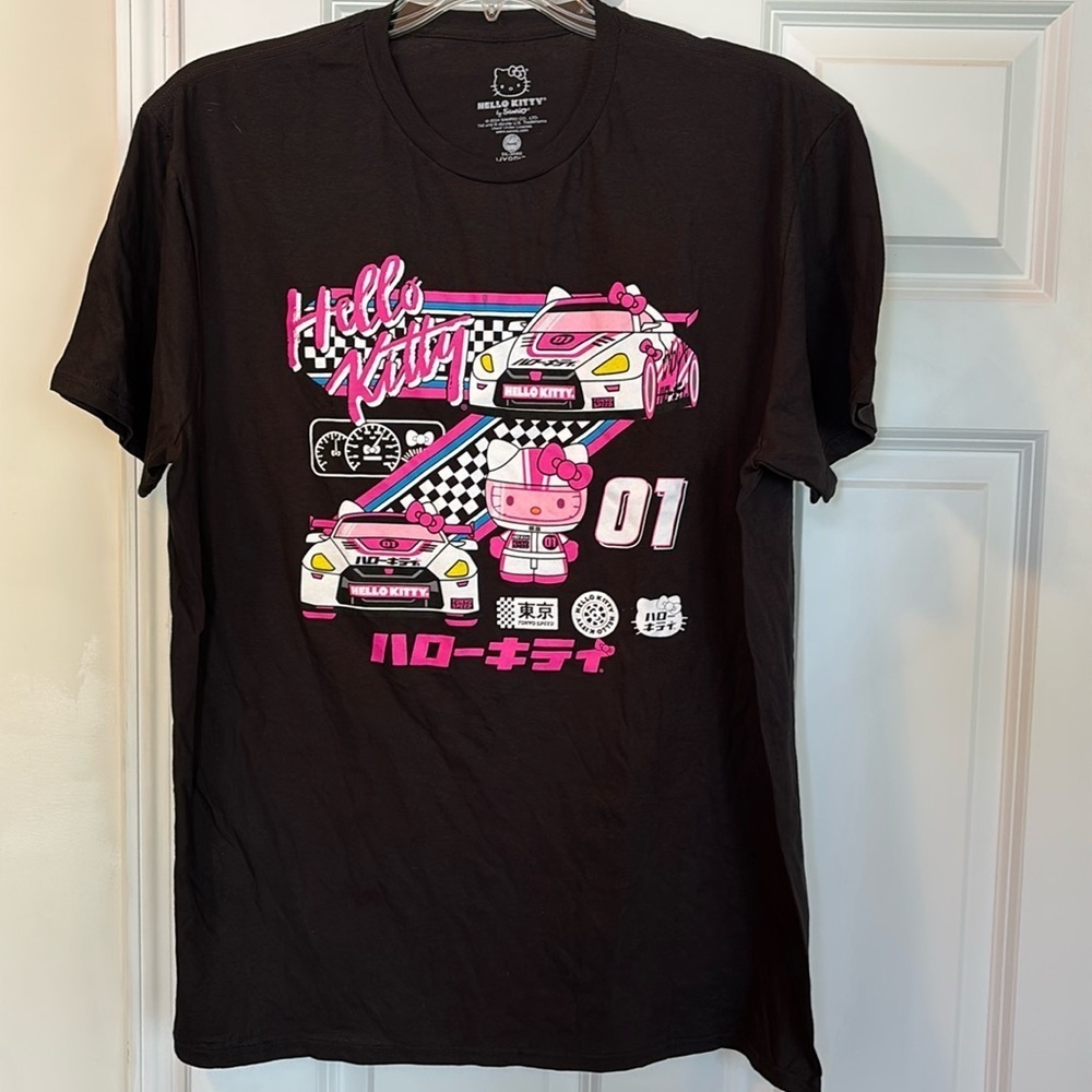 Hello Kitty Black Graphic T-Shirt XL